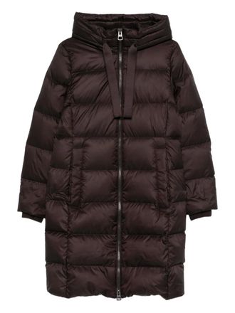 Marc O'Polo hooded zip coat - Brown