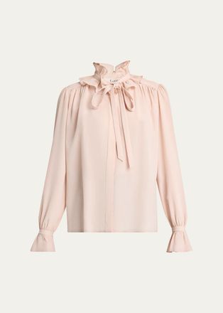 Chlo&eacute; Ruffled Silk Blouse