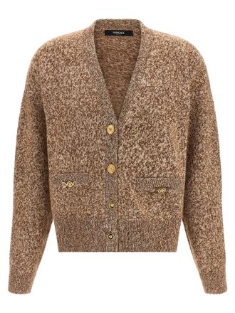 Versace Beige Virgin Wool Womens Cardigan