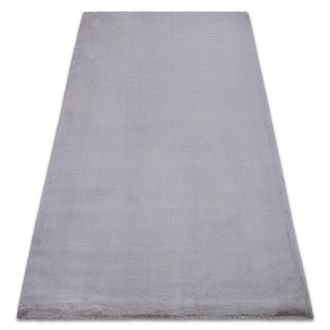 RugsX Rugsx - Alfombra Bunny Plateado Imitaci&oacute;n De Piel De Conejo Grey 140x190 Cm