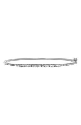 Bony Levy Graduated Diamond Bangle in 18K White Gold at Nordstrom, Size 7