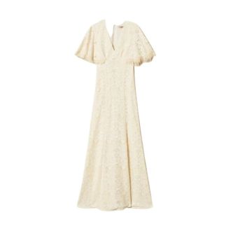 Twinset Gowns, female, Beige, Size: S Dresses