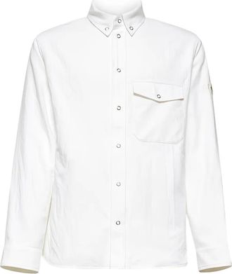 Moncler x FRGMT Camicia in cotone con taschino - Bianco