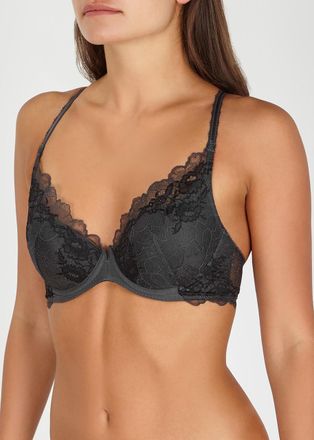 Wacoal Lace Perfection Push-up bra - Charcoal - 30DD