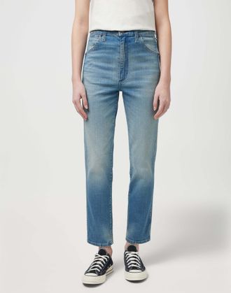 Wrangler Slim-fit-Jeans WRANGLER WRANGLER Jeans Slim Fit Walker, Damen, Gr. 25, L&auml;nge 32, blau (denimblau), Obermaterial: 99% Baumwolle CO. 1% Elasthan EL., Je