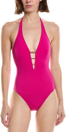 Carmen Marc Valvo Deep V One-Piece