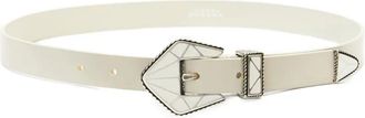 Isabel Marant Coraline riem met geometrische gesp - Beige