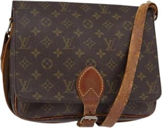 Louis Vuitton Pre-owned Cross Body Bags, female, Brown, Size: ONE SIZE Pre-owned Canvas Cross Body Bag