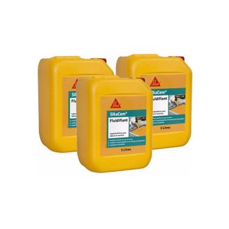 Sika Sika - Set di 3 superfluidificanti ad alta riduzione dacqua Cem Fluidifiant - 5L