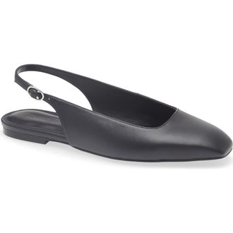 Nordstrom Rack Joey Slingback Flat in Black at Nordstrom Rack, Size 5.5