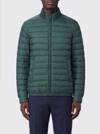 Herno Short Quilted Nylon Puffer Jacket with High Collar and Elasticated Hem