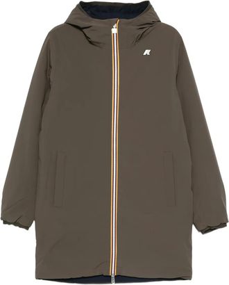 K-Way hooded zip-front jacket - Green