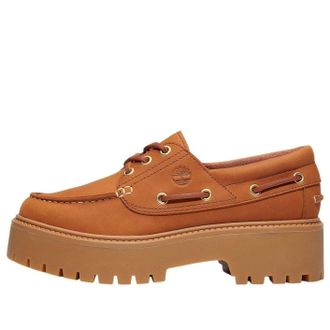 Timberland (WMNS) Timberland Stone Street Platform Boat Rust Nubuck TB0A2GVFEM7