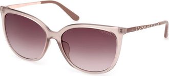 Guess Stijlvolle zonnebril Gu 00150-H 57F - Dames - Zonnebrillen - Beige - 59 MM - Accessoires