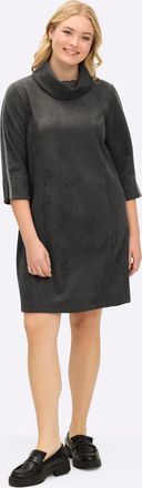 Sheego A-Linien-Kleid »Velours-Kleid«