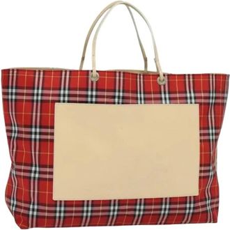 Burberry Pre-owned Tote Bags, female, Red, Size: ONE SIZE Pre-owned Vintage Tote Bag
