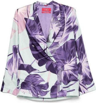 F.R.S. For Restless Sleepers F. R.S For Restless Sleepers Printed Silk Double-Breasted Jacket