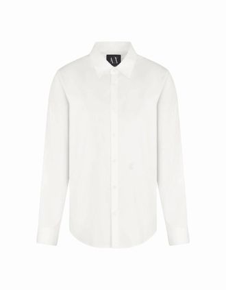 A|X Armani Exchange Mens Classic Slim Fit White Shirt - Size: Regular/36