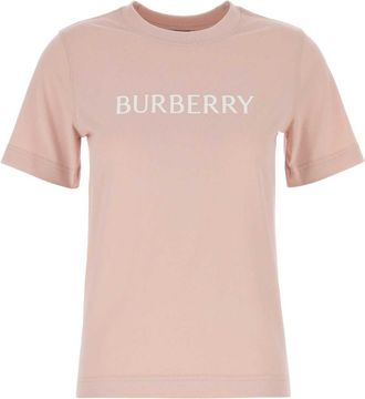Burberry Pink Cotton T Shirt