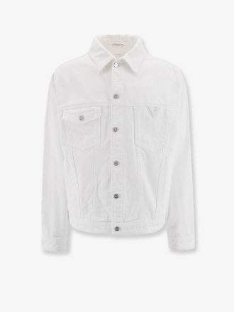 Valentino Denim jacket with metal vlogo detail - VALENTINO - gender_Man