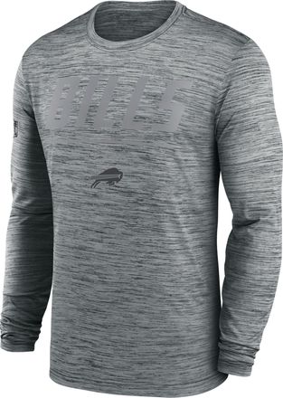 Nike Buffalo Bills Sideline Team Issue Velocity Nike Mens Dri-FIT NFL Long-Sleeve T-Shirt in Grey | 02EQ06G81-CH4