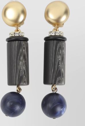 Giorgio Armani crystal embellished clip on earrings