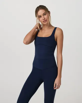 Vuori Clothing AllTheForm Support Tank Top | Blue Coast | XS, Size Extra Small