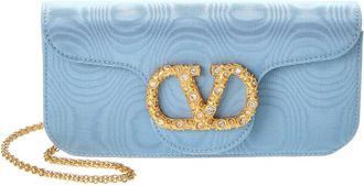 Valentino VLogo Loco Grosgrain Clutch