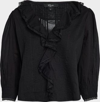 Rails Mare Ruffle Cotton Blouse