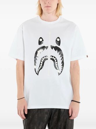 A Bathing Ape City Camo Shark short-sleeve T-shirt - Bianco