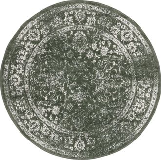 Safavieh Alfombra verde oscuro/marfil 183 x 183 cm