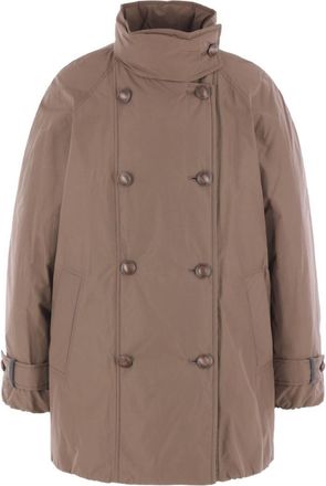 Brunello Cucinelli Beige Double-Breasted Jacket