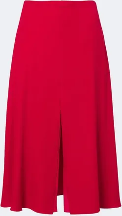Valentino Silk georgette midi skirt