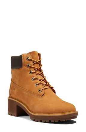 Timberland Kinsley Waterproof Lace-Up Mid Boot in Wheat at Nordstrom, Size 6.5