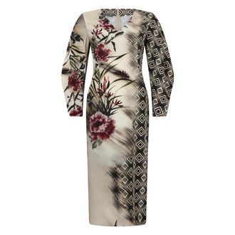 Alberta Ferretti Dames, Jurken, Veelkleurig, Maat: S Poliester