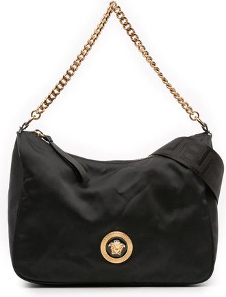 Versace 2010-2025 Nylon Tribute La Medusa Chain satchel - Black