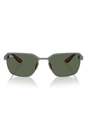 Ray-Ban x Ferrari Scuderia 58mm Square Sunglasses in Dark Green at Nordstrom