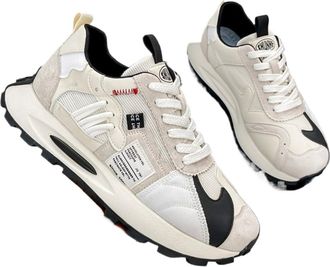 Generic Mens Lightweight Platform Sports Trend Versatile Low-top Casual Board Shoes, White, 7.5-11.5