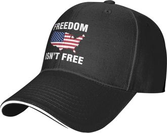 Generic Baseball Hat Freedom Isnt Free Trucker Cap Personalised Sandwich Baseball Cap Breathable Baseball Hat, for Outdoor, Hunting, Tennis