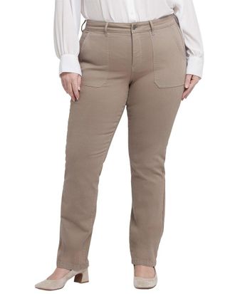 NYDJ Nydj Plus Marilyn Country Oak Straight Leg Jean