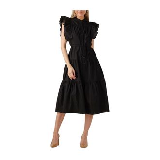 Object Chinna Lange Jurk - Dames - Casual kleedjes - Zwart - XS - Kleedjes