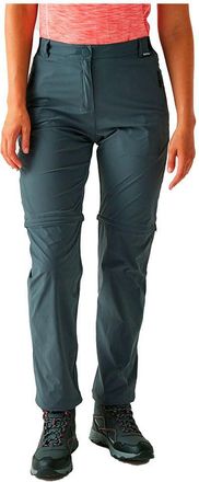 Regatta Womens/Ladies Travel Light II Packaway Hiking Trousers (12 UK R) (Seal Grey)