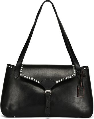 OLD TREND Monarda Genuine Leather Minimal Everyday Shoulder Bag in Black at Nordstrom