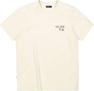 Butcher of Blue Army Brush Tee - Heren - Tops - Beige - Maat: M Katoen