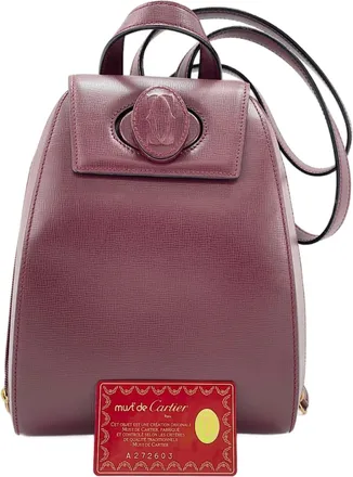 Cartier Must Wine Red Backpack (Pre-Owned)