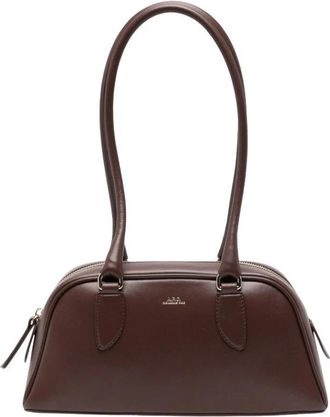 A.P.C. Paloma Schoudertas - Dames - Schoudertassen - Bruin - ONE Size - Leer - Tassen