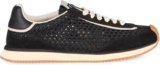 Dolce & Gabbana DG Cushion Woven Lage Sneakers - Heren - Sneakers - Zwart - 40 EU - Leer - Schoenen