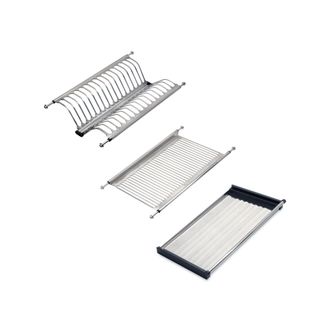 Emuca Scolapiatti Acciaio Inossidabile Drynox, Modulo 500 Mm, Acciaio Inossidabile - Emuca