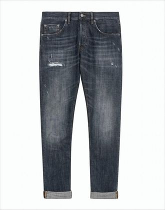 Dondup Dark Vintage Wash Distressed Jeans