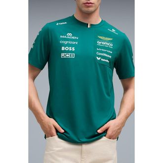 Puma AMF1 Graphic Stroll Replica T-Shirt in Green Lux at Nordstrom, Size Xx-Large